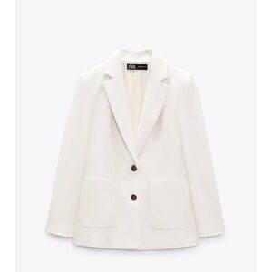 Zara White Blazer